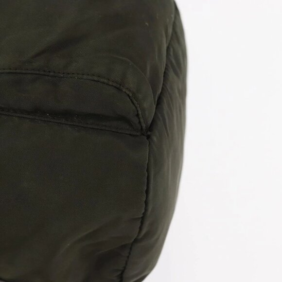 PRADA Backpack Nylon Khaki Silver Auth bs31148 - Picture 4 of 16